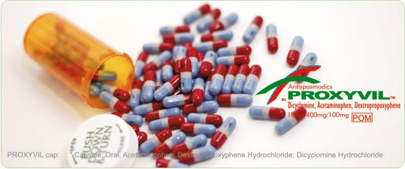 Proxyvil Capsules; Acetaminophen; Dextropropoxyphene Hydrochloride; Dicyclomine Hydrochloride 