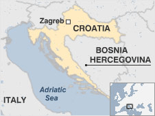 map of Croatia