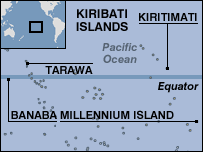 Map of Kiribati