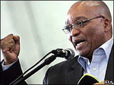 Jacob Zuma on the campaign trail