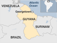 Map of Guyana