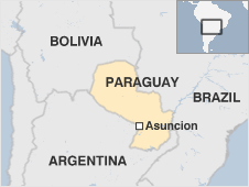 Map of Paraguay