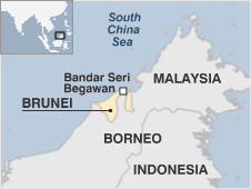 Map of Brunei