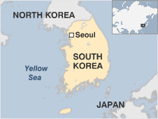 Map of South-korea