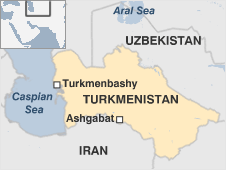 Map of Turkmenistan
