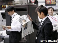 Japanese newspaper readers