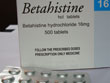 Betahistine hydrochloride packing