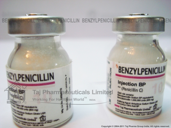 Benzyl penicillin 3,0 g per vial, as the sodium salt