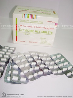 Pharmaceutical Generic manufacturer Cetirizine HCL