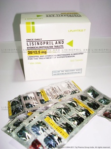 Lisinopril & Hydrochlorothiazide Tablets Taj Pharmaceuticals in India