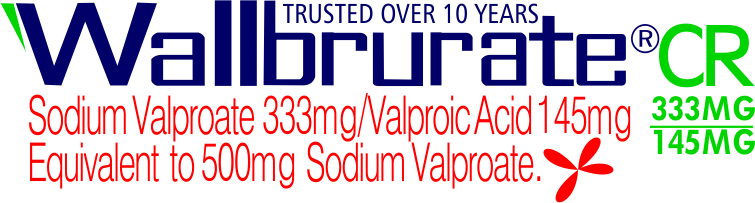 Wallbrurate  CR Sodium Valproate 333mg/Valproic Acid 145mg 