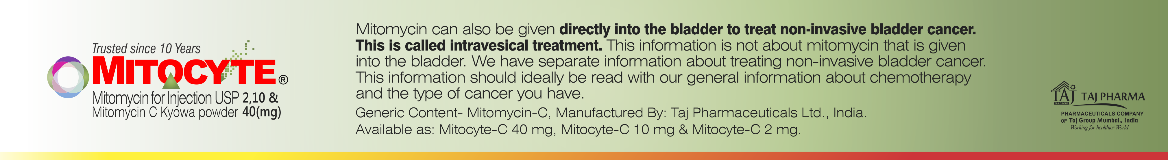 Mitomycin for Injection