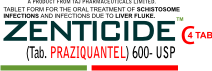 zenticide, Praziquantel TABLETS LOGO