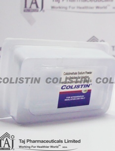 Colistin 1 MIU is available in vial of 10 mL