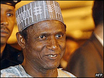 Nigerian president-elect Umaru Yar'Adua